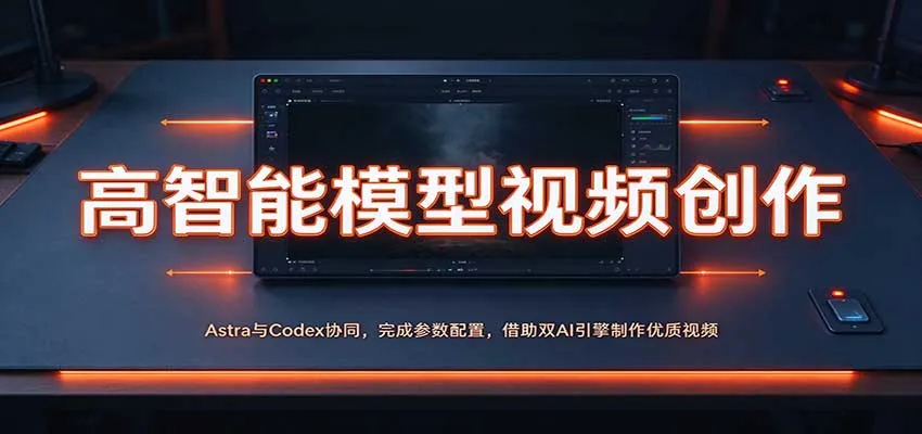 高智能模型视频创作：Astra与Codex协同，完成参数配置，借助双AI引擎制作优质视频-梦帆创业网