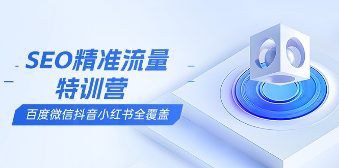 （13851期）SEO精准流量特训营，百度微信抖音小红书全覆盖，带你搞懂搜索优化核心技巧-梦帆创业网