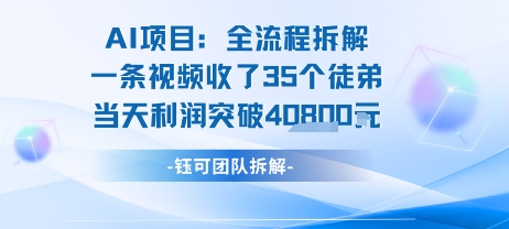 AI收徒变现闭环：一条视频收35人，日入1k+(附完整SOP)-梦帆创业网