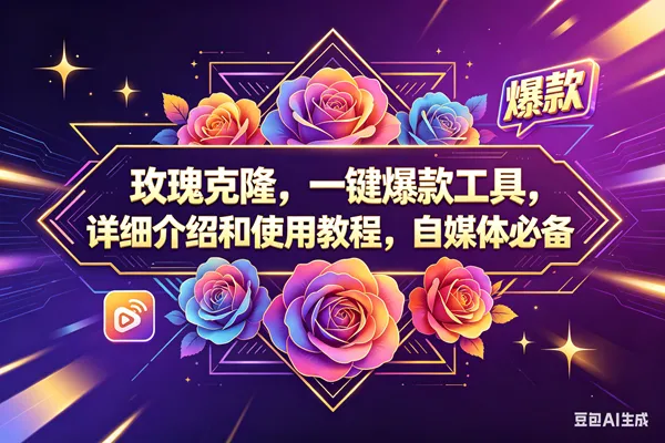 （18163期）玫瑰克隆，一键爆款工具，ai智能体，自媒体神器，60多个功能教程-梦帆创业网