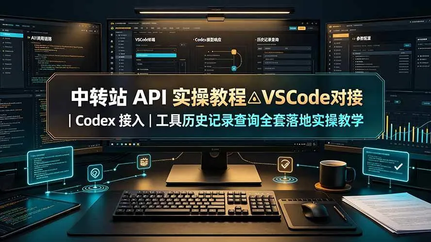 （19520期）中转站 API 实操教程△VSCode 对接｜Codex 接入｜工具历史记录查询全套落地实操教学-梦帆创业网