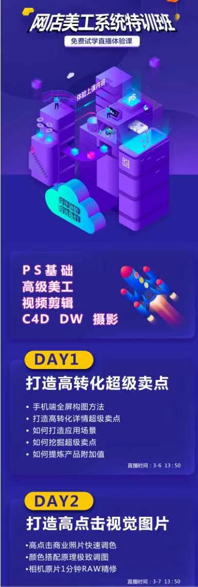 (19435期)网店美工系统精英班-7月:PS基础×主图设计×海报实战×详情页×首页装修×产品修图×视频剪辑×人像精修。 (19435期)网店美工系统精英班-7月:PS基础×主图设计×海报实战×详情页×首页装修×产品修图×视频剪辑×人像精修。