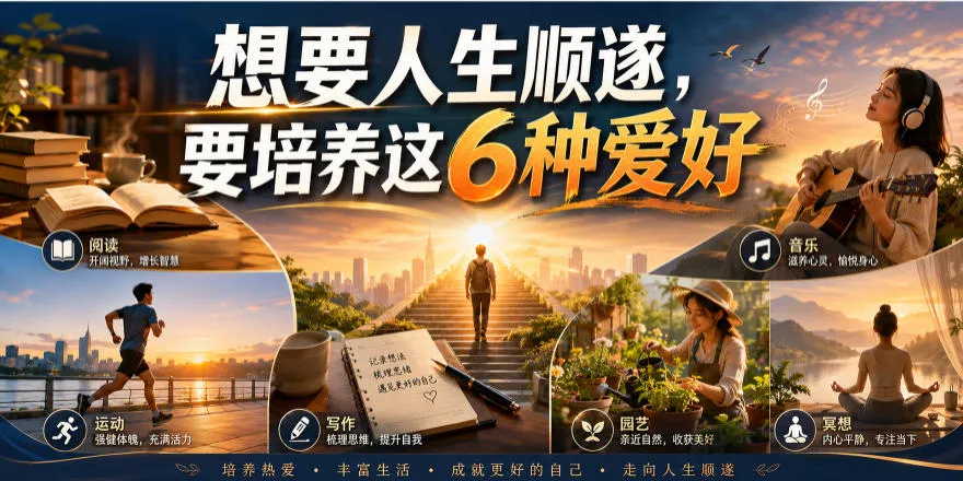公众号付费文章：想要人生顺遂，要培养这6种爱好-梦帆创业网