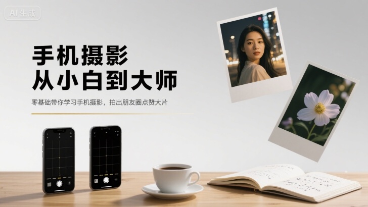 手机摄影从小白到大师，零基础带你学习手机摄影，拍出朋友圈点赞大片-梦帆创业网