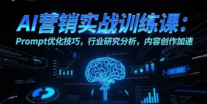 （15465期）AI营销实战训练课：Prompt优化技巧，行业研究分析，内容创作加速-梦帆创业网