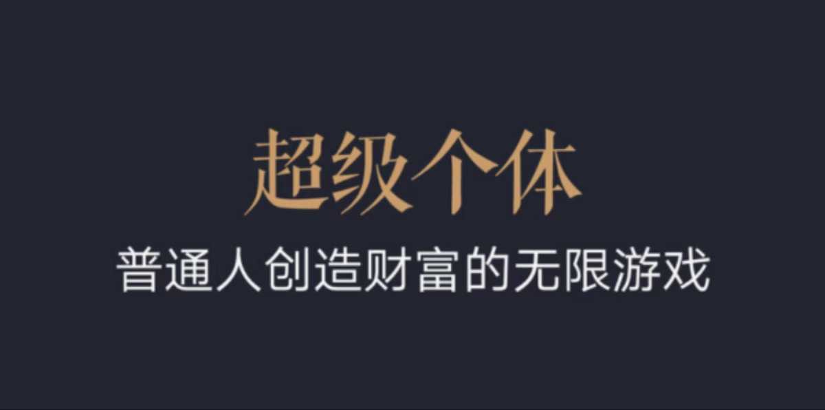 超级个体：2024-2025翻盘指南，普通人创造财富的无限游戏-梦帆创业网