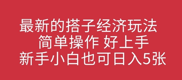 最新的搭子经济玩法，简单操作，好上手，新手小白也可日入几张-梦帆创业网