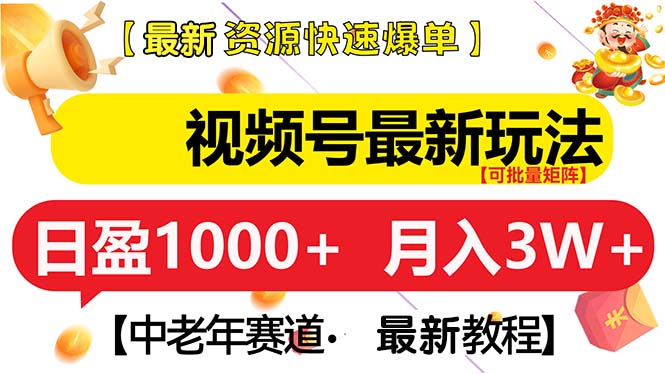 （13530期）视频号最新玩法 中老年赛道 月入3W+-梦帆创业网