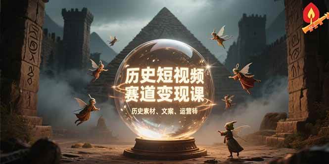 图片[1]-（15386期）历史短视频赛道变现课，百集素材库应用，文案剪辑技巧，账号运营全案-梦帆创业网