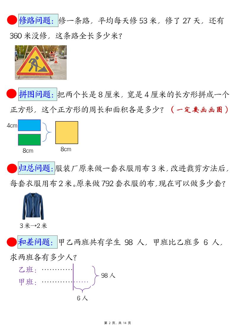 三年级下册数学易错思维应用题专项-梦帆创业网