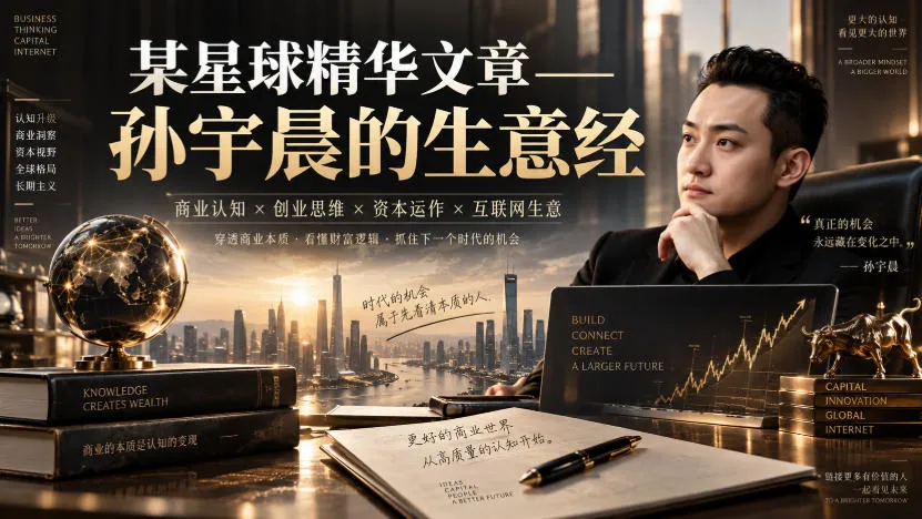 某星球精华文章——孙宇晨的生意经-梦帆创业网