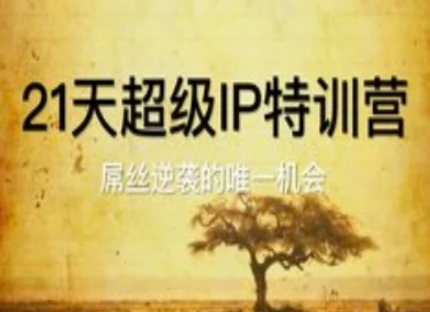 21天超级IP特训营，屌丝逆袭的唯一机会-梦帆创业网