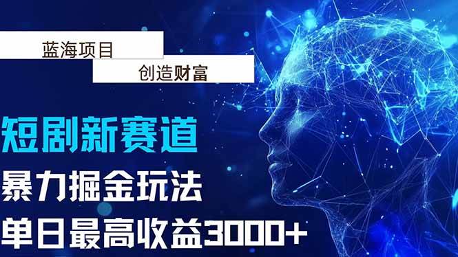 （15438期）抖音新赛道，暴力掘金玩法，单日收益最高3000+-梦帆创业网
