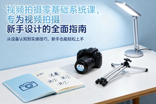 视频拍摄零基础系统课，专为视频拍摄新手设计的全面指南-梦帆创业网
