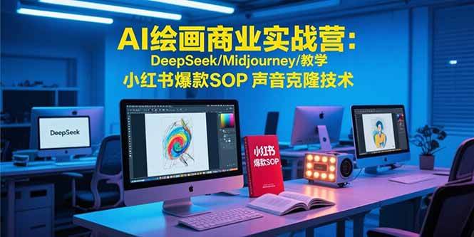 （15460期）AI绘画商业实战营：DeepSeek/Midjourney/教学 小红书爆款SOP 声音克隆技术-梦帆创业网