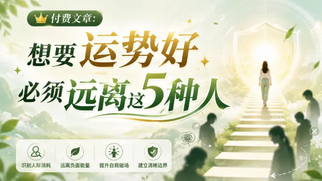 付费文章：想要运势好，必须远离这5种人-梦帆创业网
