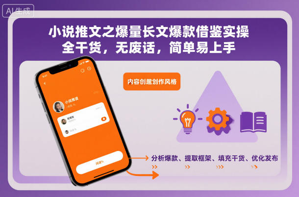 小说推文之爆量长文爆款借鉴实操，全干货，无废话，简单易上手-梦帆创业网