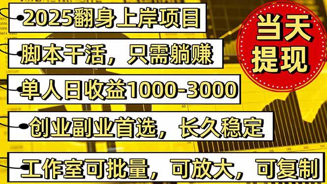 （16225期）稳定八年美金掘金2.0脚本干活，只需躺赚。单人日收益1000-3000可批量、…-梦帆创业网