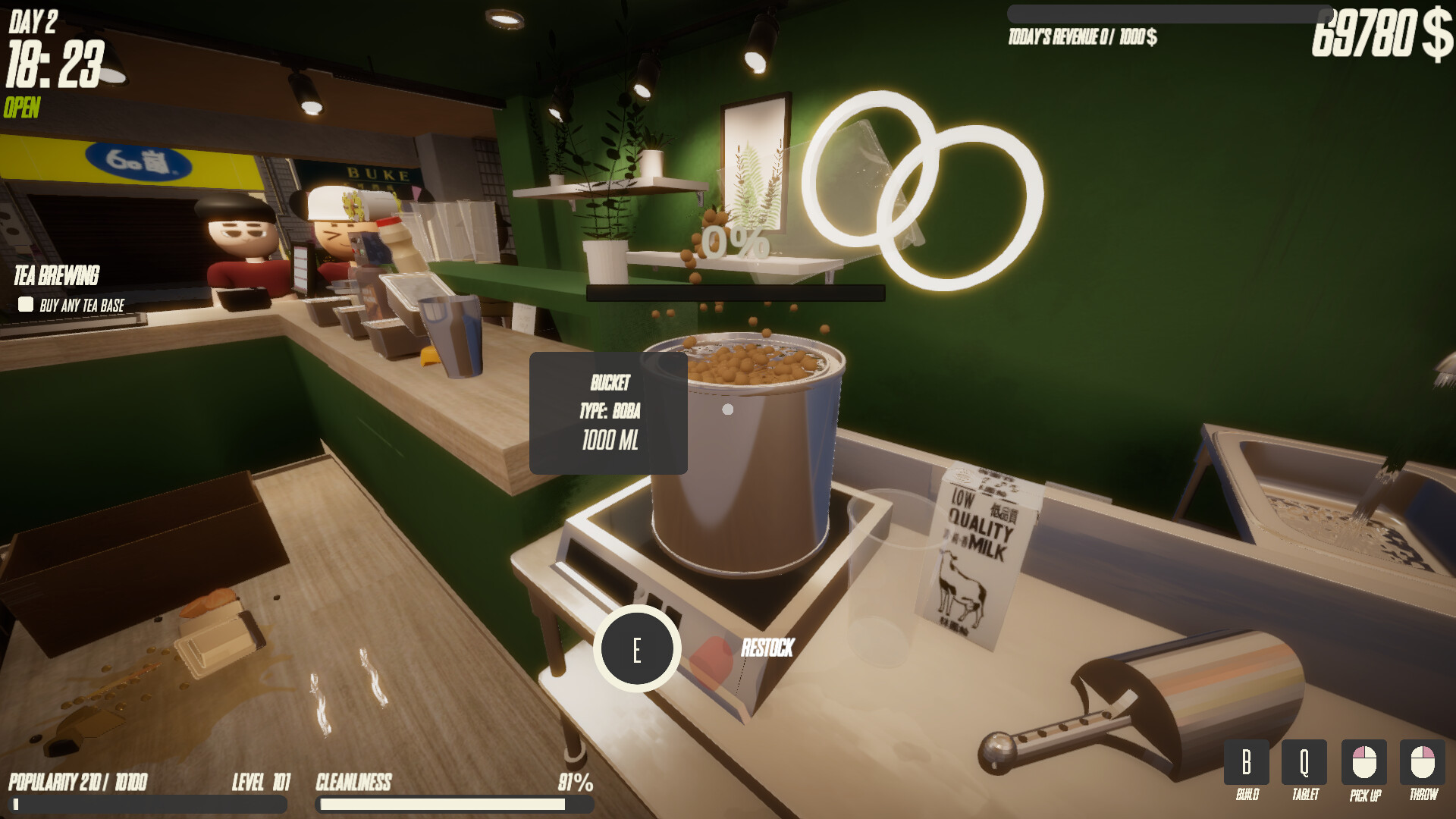 奶茶店模拟器/Boba Tea Shop Simulator-梦帆创业网