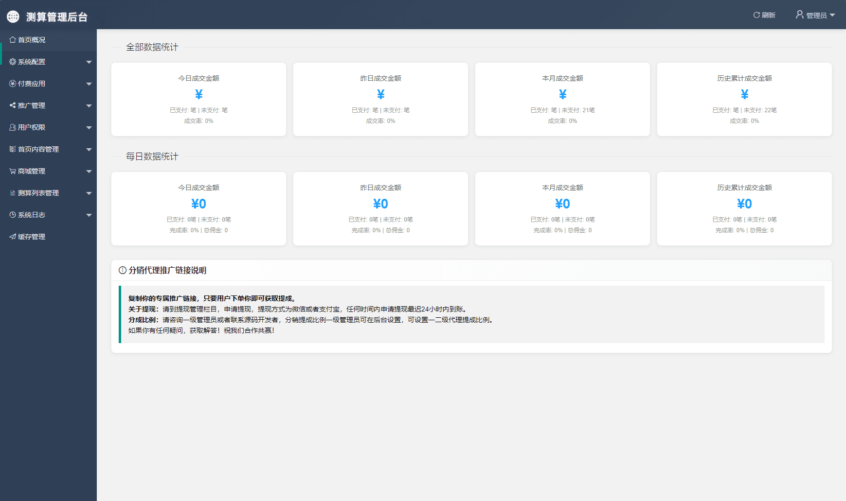 2026马年新版测算系统源码 全开源修复版 支持易支付带教程-梦帆创业网
