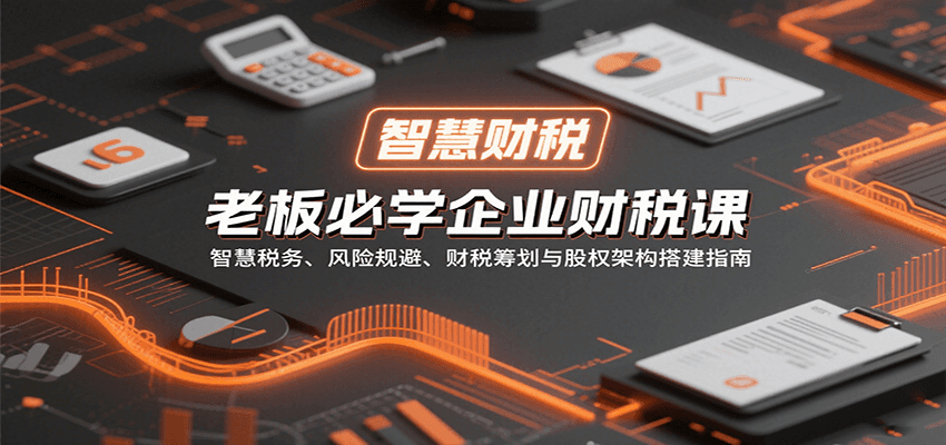 老板必学企业财税课：智慧税务、风险规避、财税筹划与股权架构搭建指南-梦帆创业网