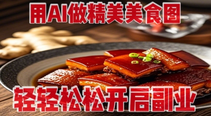 用AI做精美美食图，无需专业设备拍摄，轻轻松松开启副业-梦帆创业网
