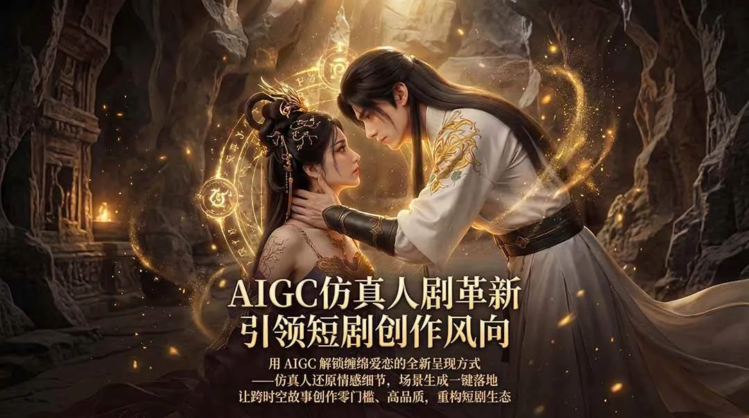 （18199期）AIGC 仿真人短剧创作革新，解锁仙侠爱恋全新呈现，一键出高质场景，零门槛打造爆款剧集-梦帆创业网