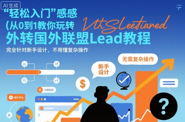国外联盟賺美刀项目，从0到1教你玩转国外联盟Lead教程，纯新手可操作性100%-梦帆创业网