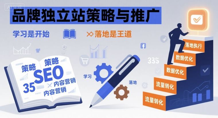 品牌独立站策略与推广，学习是开始，落地是王道-梦帆创业网