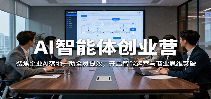 AI智能体创业营：聚焦企业AI落地，助全员提效，开启智能运营与商业思维突破-梦帆创业网