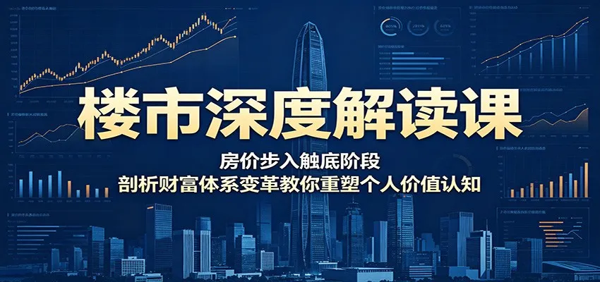 楼市深度解读课:房价步入触底阶段,剖析财富体系变革教你重塑个人价值认知 楼市深度解读课:房价步入触底阶段,剖析财富体系变革教你重塑个人价值认知