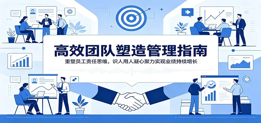 高效团队塑造管理指南：重塑员工责任思维，识人用人凝心聚力实现业绩持续增长-梦帆创业网