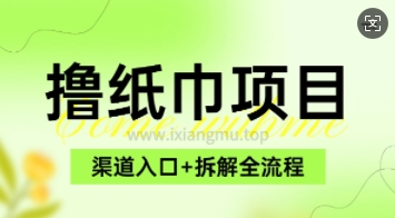 低价撸纸0元免单_项目拆解全流程+渠道入口-梦帆创业网