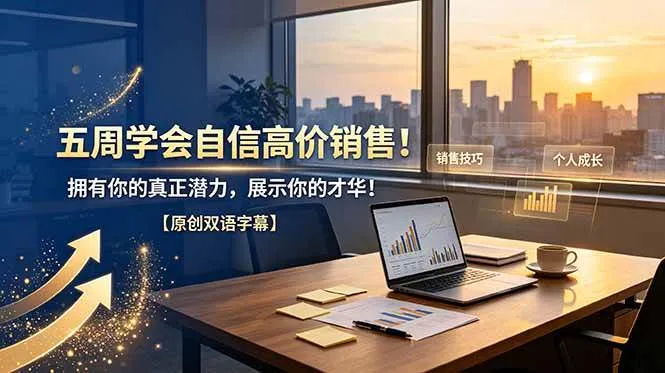 （19071期）五周学会自信高价销售！拥有你的真正潜力，展示你的才华！【原创双语字幕】-梦帆创业网