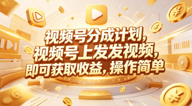 视频号分成计划，599元众筹的Red团队课程，视频号上发发视频，即可获取收益，操作简单-梦帆创业网