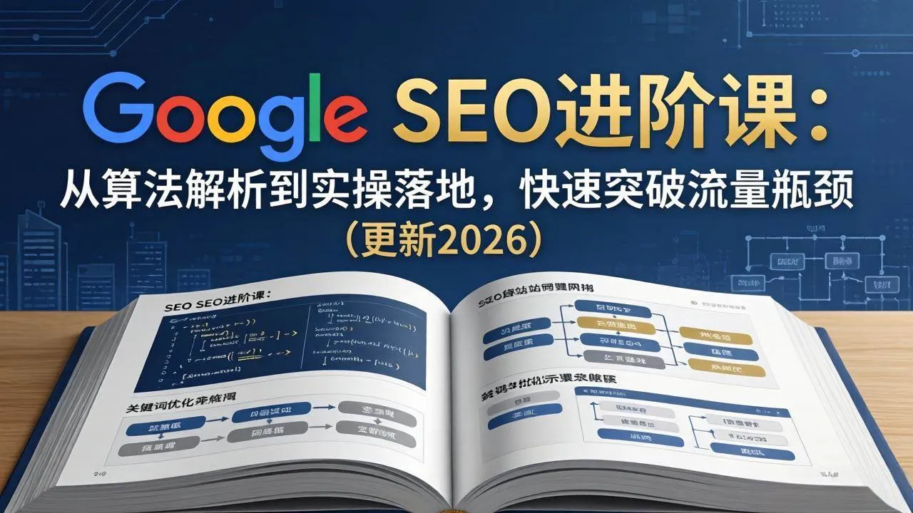 （18048期）Google SEO进阶课：从算法解析到实操落地，快速突破流量瓶颈（更新2026）-梦帆创业网
