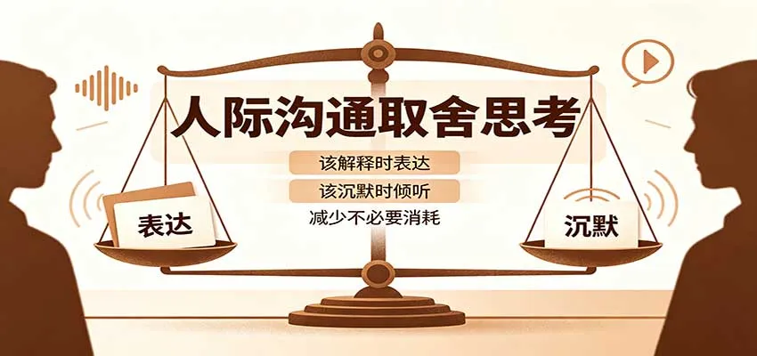 人际沟通取舍思考：分清解释与沉默边界，拿捏职场生活沟通分寸减少情绪内耗-梦帆创业网