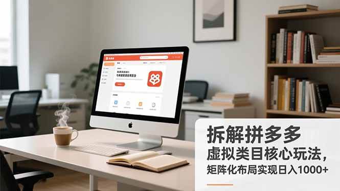 （16906期）拆解拼多多虚拟类目核心玩法，矩阵化布局实现日入1000+-梦帆创业网