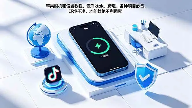 （18558期）苹果刷机和设置教程，做Tiktok、跨境、各种项目必备，环境干净，才能杜绝不利因素-梦帆创业网