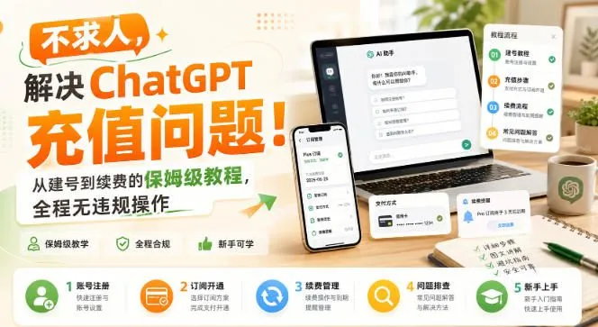 不求人，解决ChatGPT充值问题！从建号到续费的保姆级教程，全程无违规操作-梦帆创业网