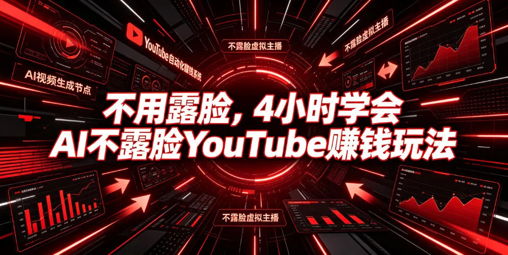不用露脸，4小时学会AI不露脸YouTube賺钱玩法【原创双语字幕】-梦帆创业网