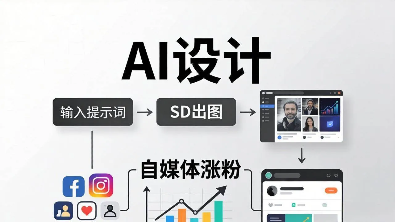 （18136期）人人都是AI设计师：SD出图+自媒体涨粉一站教学，告别图文素材焦虑，AI设计让你轻松避开内卷-梦帆创业网
