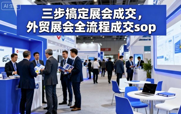 三步搞定展会成交，外贸展会全流程成交sop-梦帆创业网