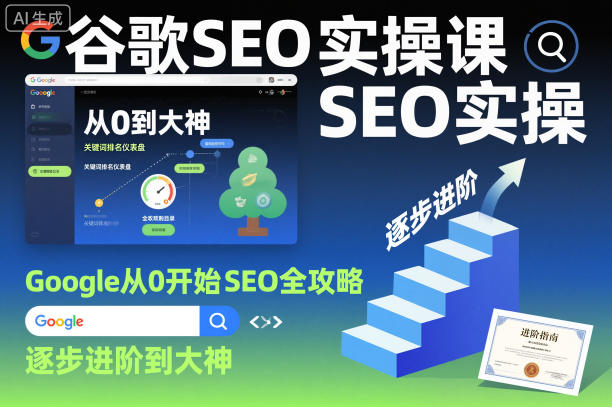 谷歌SEO实操课，Google从0开始SEO全攻略，逐步进阶到大神-梦帆创业网