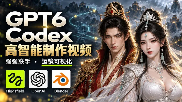 GPT-6 Astra×Codex高智能制作视频！联手Higgsfield，运镜可视化实战-梦帆创业网