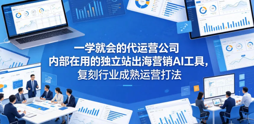 一学就会的代运营公司内部在用的独立站出海营销AI工具，复刻行业成熟运营打法-梦帆创业网