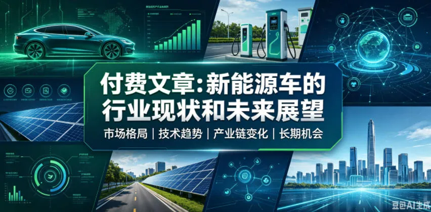 付费文章：新能原车的行业现状和未来展望-梦帆创业网