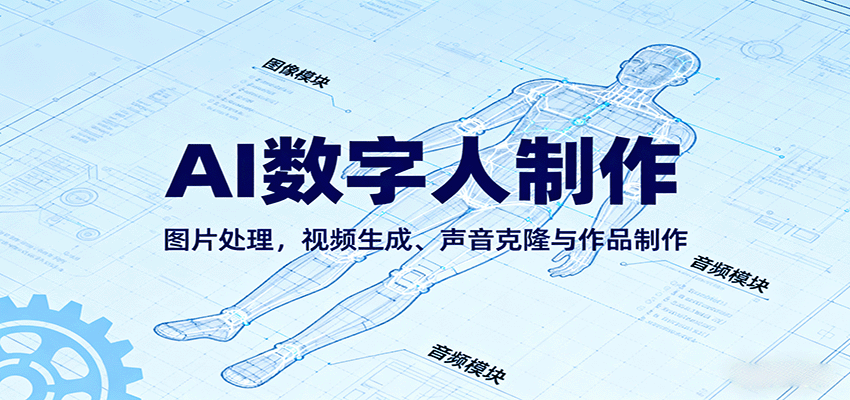 AI永生数字人制作教程：图片处理，视频生成、声音克隆与作品制作-梦帆创业网