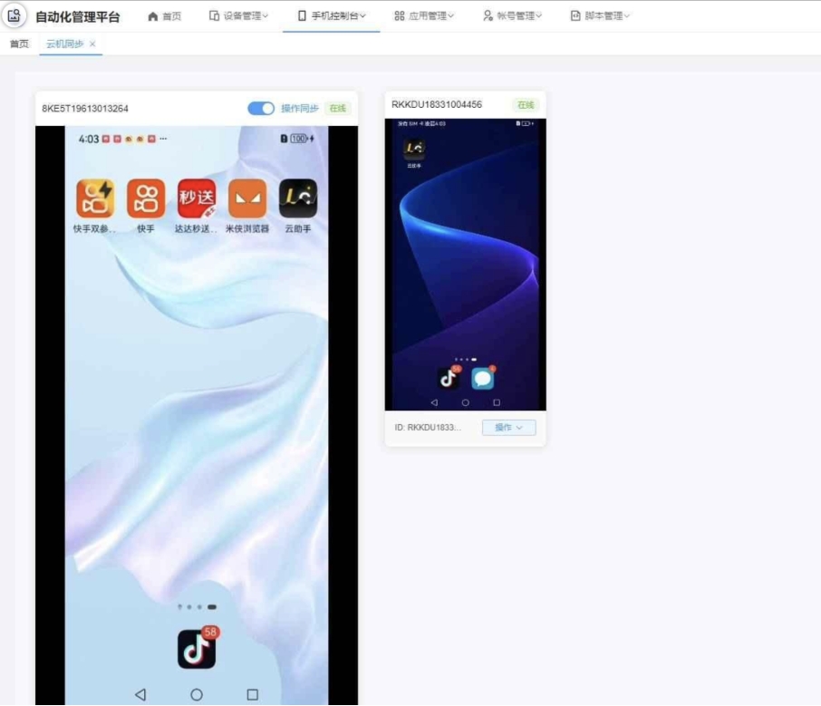 云手机群控系统源码 云手机多开群控 自动化管理程序源码-梦帆创业网