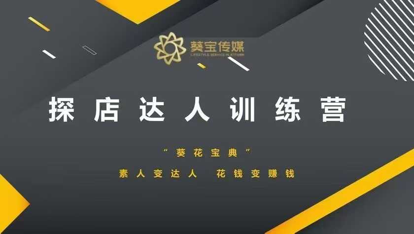 探店达人训练营，素人变达人，花钱变赚钱-梦帆创业网
